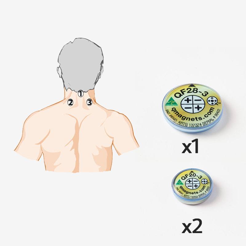 Neck/Shoulder Pain (Severe) - 1 X QF28-3 + 2 X QF20-3 (3 device array)