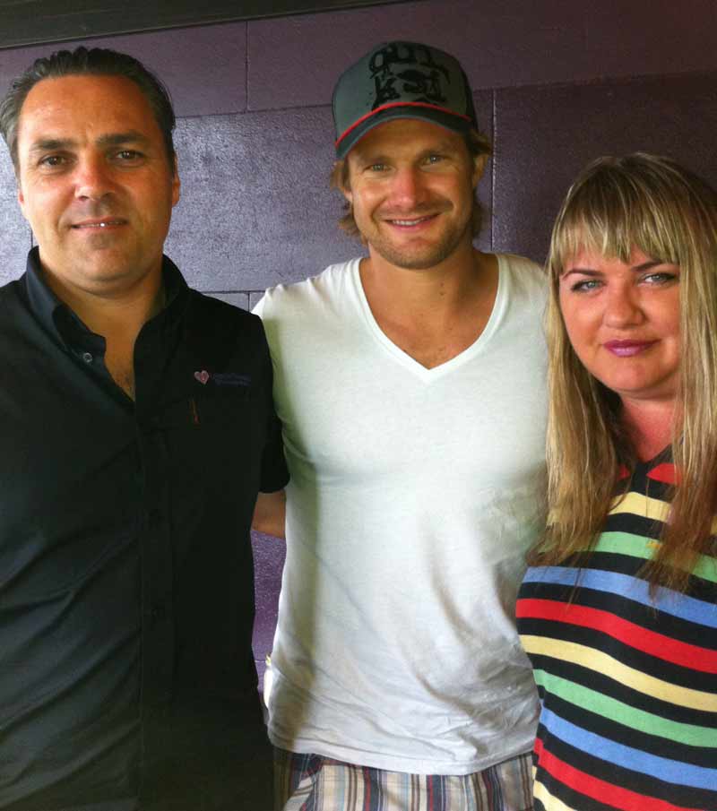 Shane Watson with James & Dianne Hermans