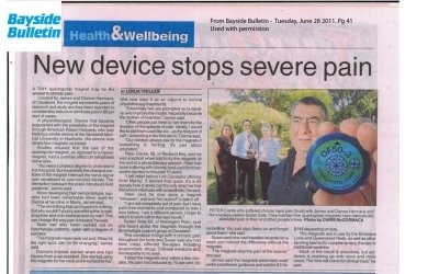 Article in the Bayside Bulletin – New Device Stops Severe Pain