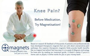 knee pain treatment with magnetic therapy